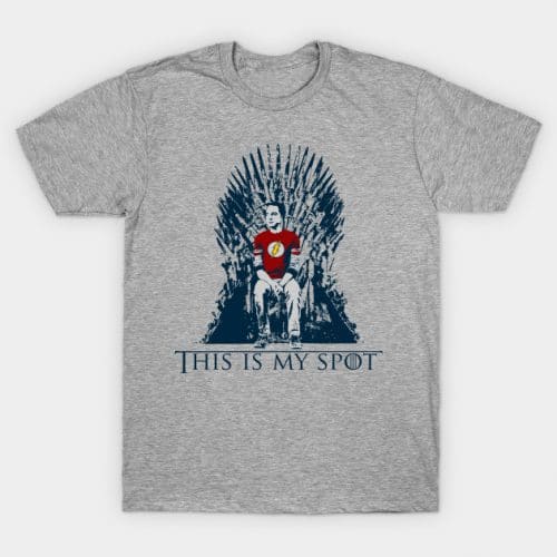 Sheldon This is My Spot Iron Throne T-Shirt